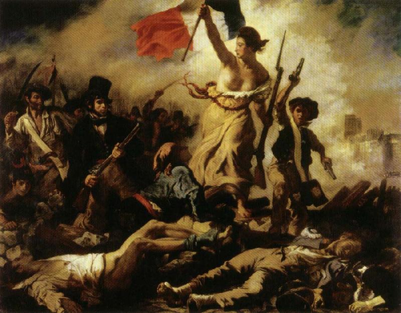 Eugene Delacroix Liberty Leading the People,july 28,1830 France oil painting art
